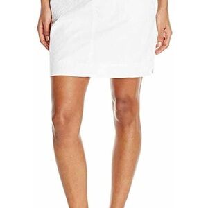 NWT Gloria Vanderbilt White Denim Skirt